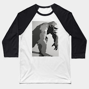 Gorilla Shadow Silhouette Anime Style Collection No. 161 Baseball T-Shirt